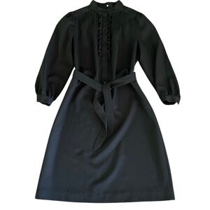 Schrader Sport vintage black midi dress